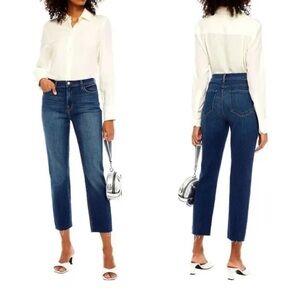 L'agence Sada High Rise Cropped Slim Leg Jean in York